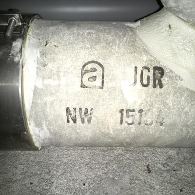 Photo Rohr Faserzement mit Asbest-Logo